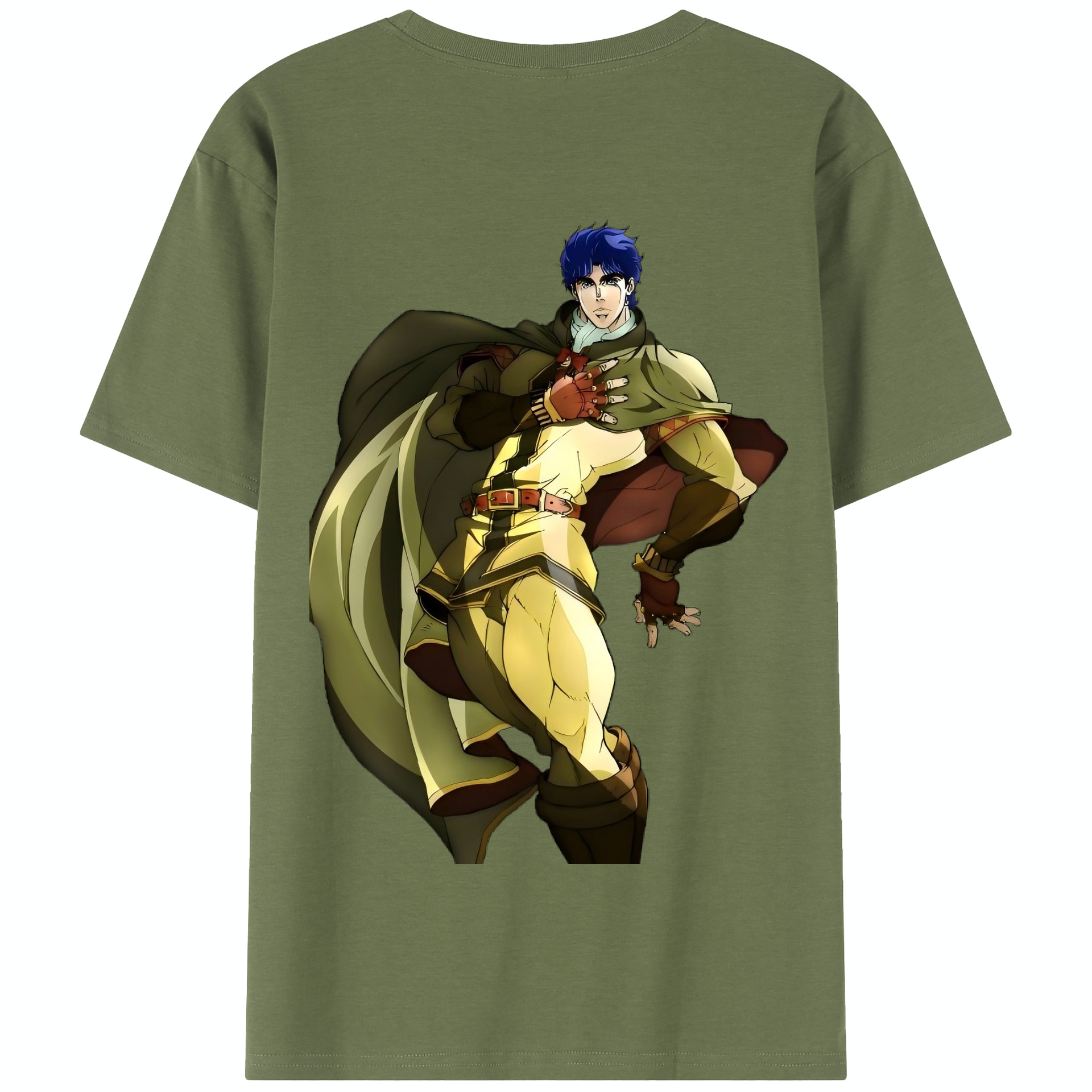 （画像用） ジョジョの奇妙な冒険 /ジョナサン?ジョースター JoJo's Bizarre Adventure Jonathan Joestar 綿100％半袖Tシャツ（背面プリント）